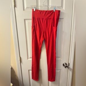 Red work out pants